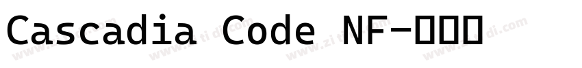 Cascadia Code NF字体转换